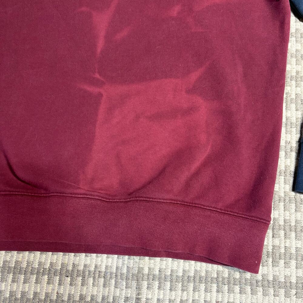 KITH Acedemy Hartford Hoodie Burgundy Navy Men Sz L Preowned - Picture 6 of 6